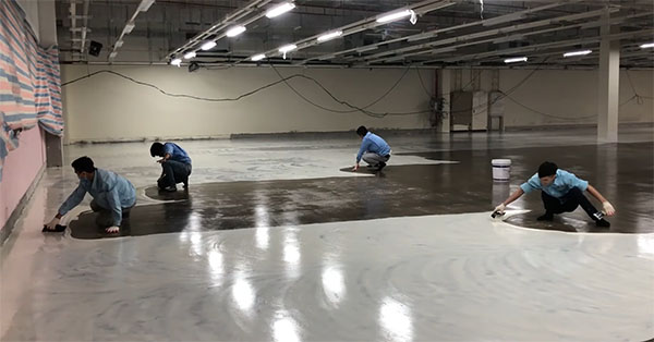 Thi công sơn epoxy cho khách hàng tại Đồng Nai
